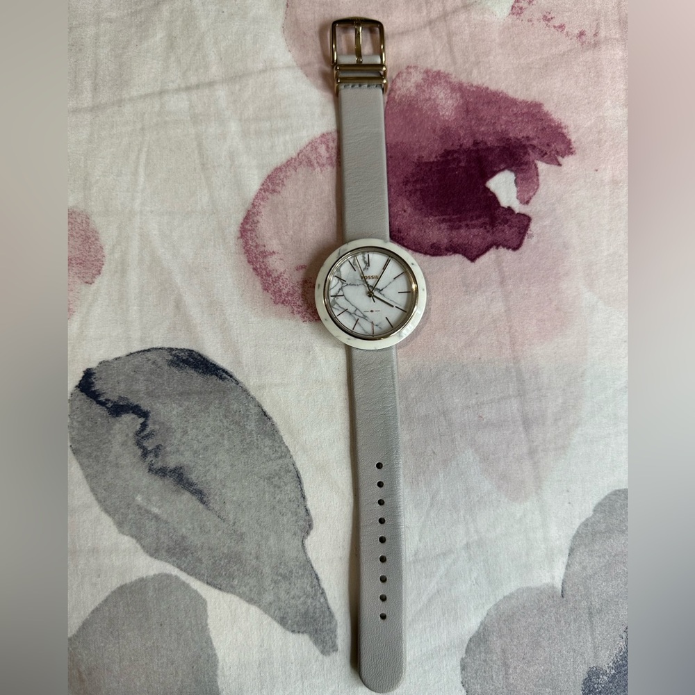 Fossil marble watch